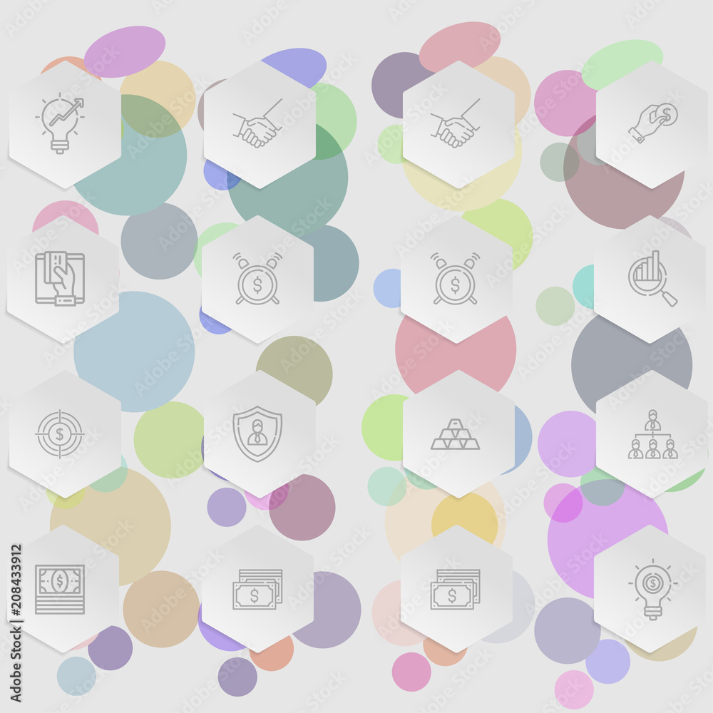 Set of business and finance icons.Trendy flat line icon pack .Vector illustration Set of business and finance icons.Trendy flat line icon pack .Vector illustration