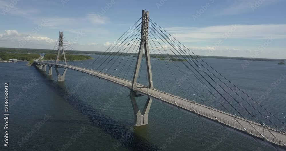 Aerial view of Kuopio Finland in the summer