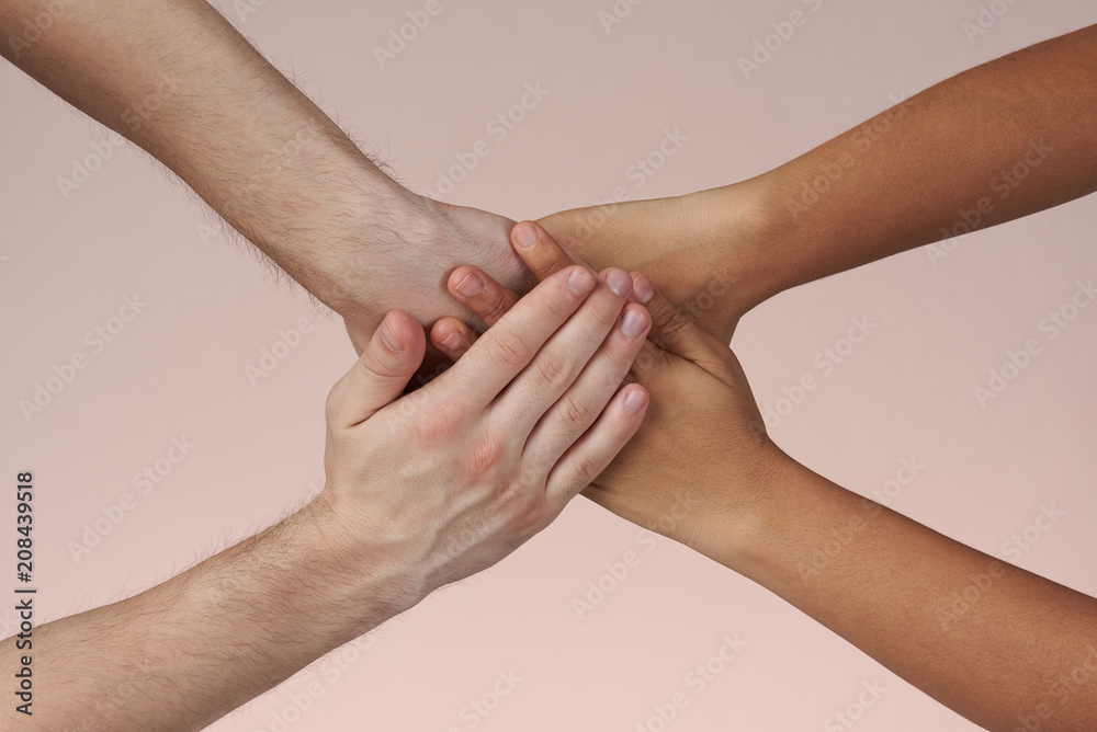 Two people joing hands Two people joing hands
