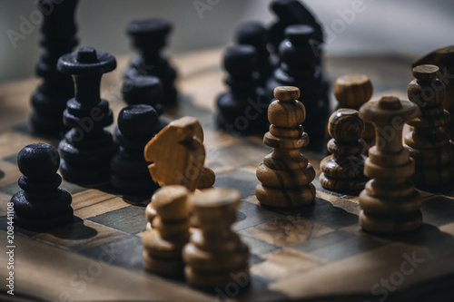 Chess Game Closeup