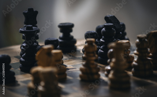 Chess Game Closeup