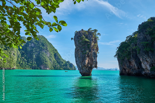 Beautiful landscape of James Bond Island-Koh Tapu, Phang Nga Bay,Thailand.
