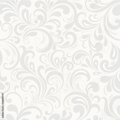 Seamless abstract floral background.