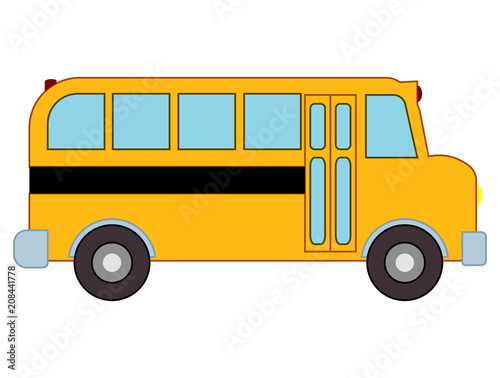 Yellow school bus. Can be utilized for any school project, class project by teachers or school adminstrators. Can be scaled and used as clipart for icons, footers, or other uses.