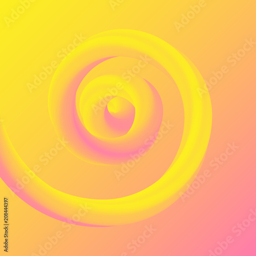 Vibrant Gradient Abstract Background. Spiral. Helix. Vector.
