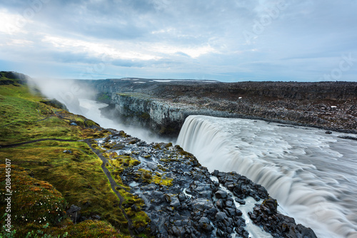 Dettifoss - most powerful waterfall in Europe. Jokulsargljufur National Park, Iceland photo