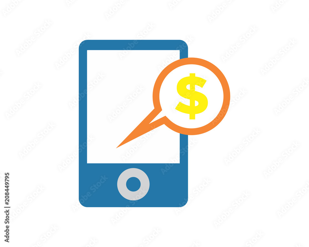 dollar phone business company office corporate image vector icon logo dollar phone business company office corporate image vector icon logo