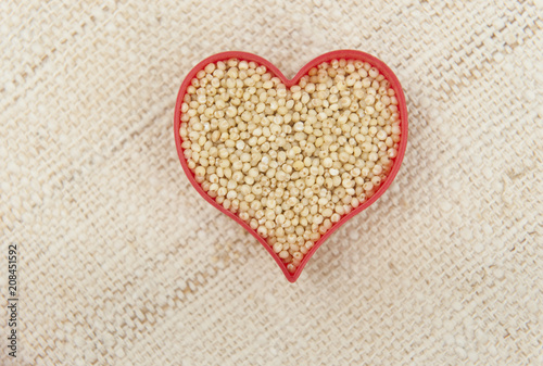 Millet Heart on Canvass