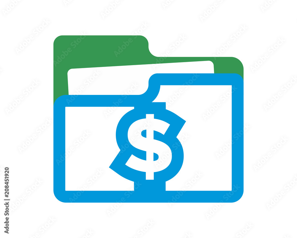 folder money business company office corporate image vector icon logo folder money business company office corporate image vector icon logo