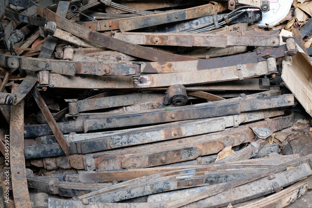 Old car engine part, grunge and rusty machine Old car engine part, grunge and rusty machine