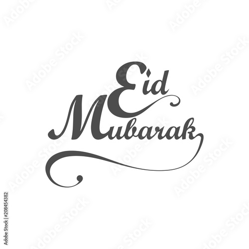 eid mubarak ,calligraphic design vector