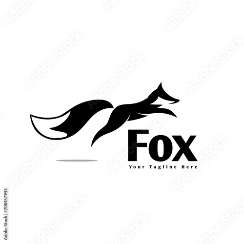 elegant jump fox logo