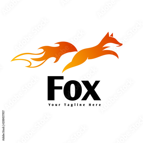 Jump fire fox logo