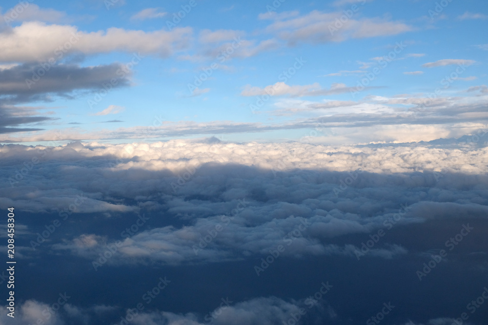 Fototapeta blue sky cloud background