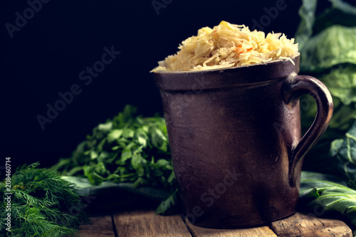 Sauerkraut as the best probiotic in the world. Homemade sauerkraut pickling.