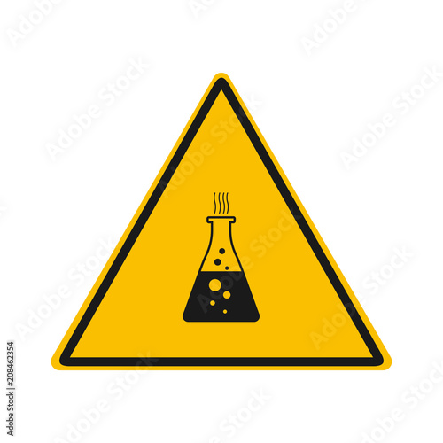 chemical warning vector sing