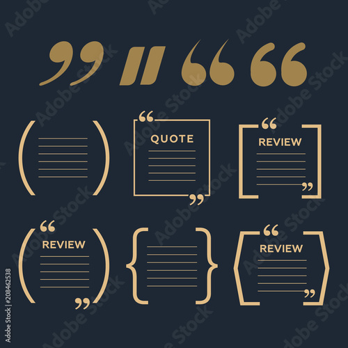 Vector quote. Frame vector