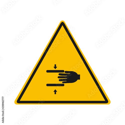 press warning vector sing