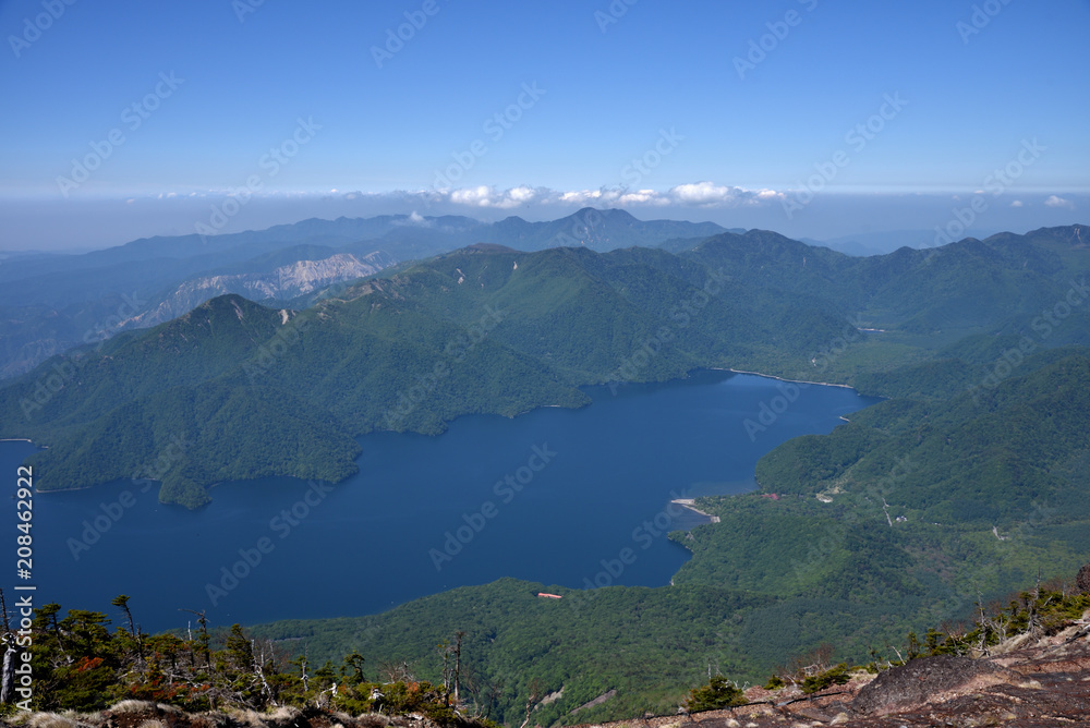 Lake Chuzenji which I looked at from Mount Nantai