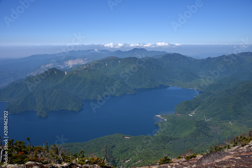 Lake Chuzenji which I looked at from Mount Nantai