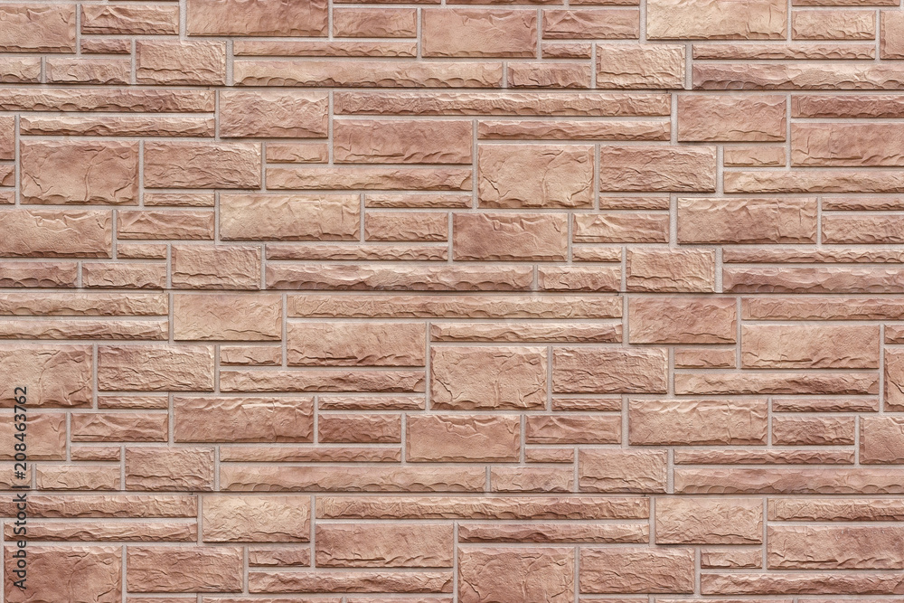 Obraz premium Decorative brick wall close up as background or texture.