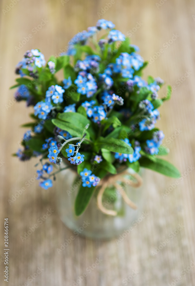 bouquet of forget me nots