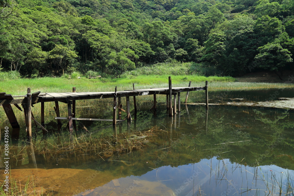 Landscape View of the Beautiful  MengHu , New Taipei City, Taiwan