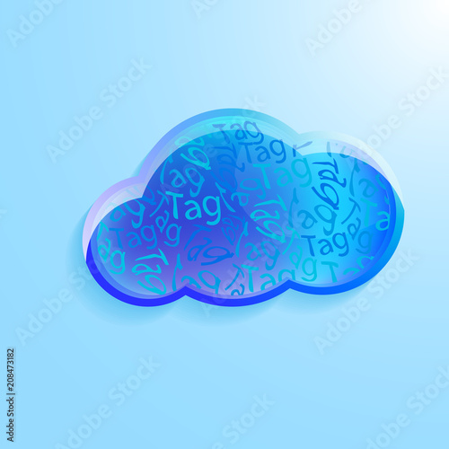 Vector concept or conceptual abstract word cloud