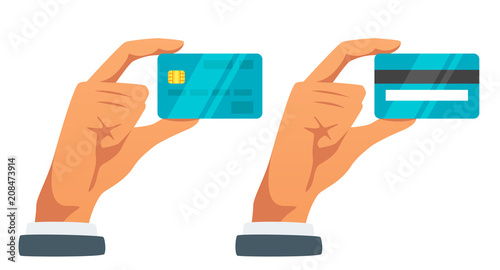  hand holding credit card
