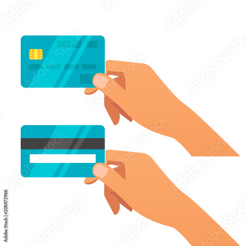  hand holding credit card
