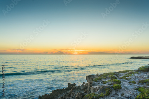 Sunset at beach