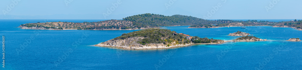 Sithonia coast panorama, Chalkidiki, Greece.