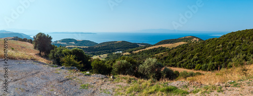 Athos Peninsula shore (Halkidiki, Greece).