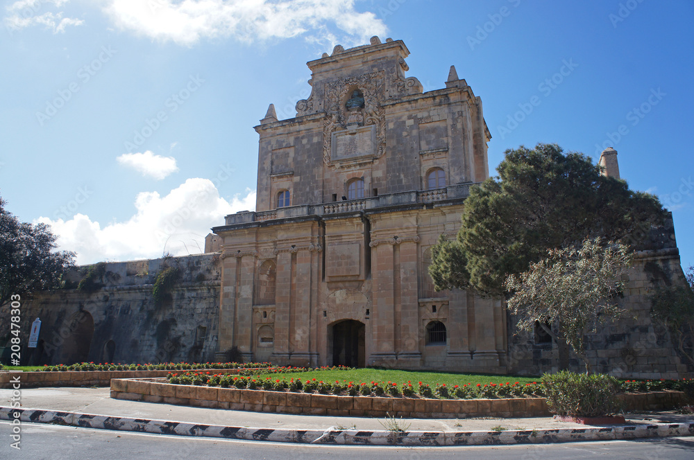 Notre Dame Gate in Malta (Kottonera)