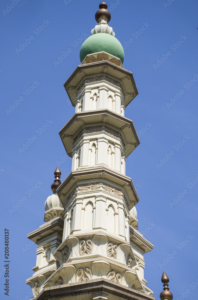 The mosque with green domes in Kolkata India a sight
The mosque with green domes in Kolkata India a sight