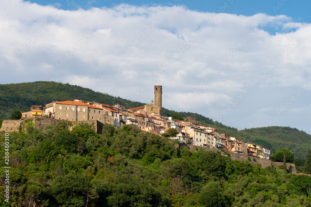 Caprigiiola village near Aulla in north Tuscany.