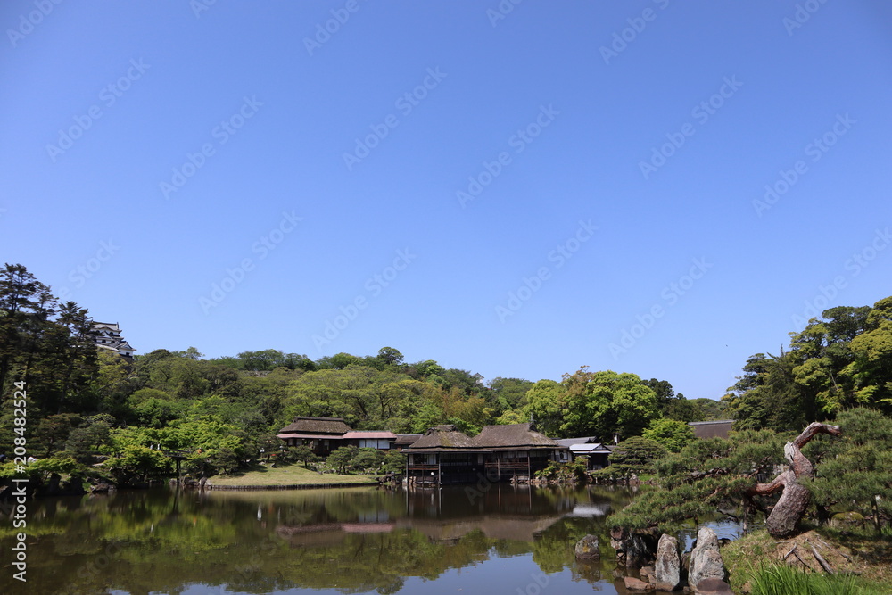 日本　彦根城　玄宮園