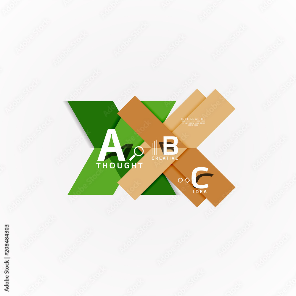 Geometric design abstract option infographics Geometric design abstract option infographics