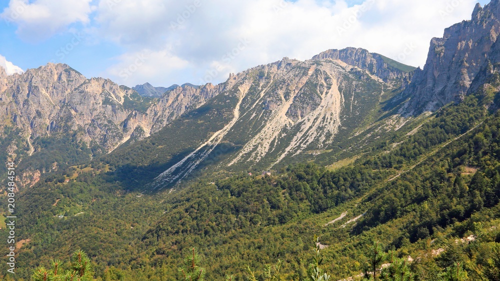 italian mountains called Venetian Prealps in the pr