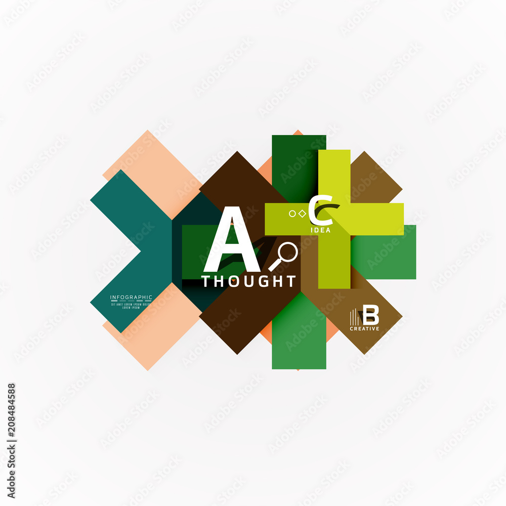 Geometric design abstract option infographics Geometric design abstract option infographics