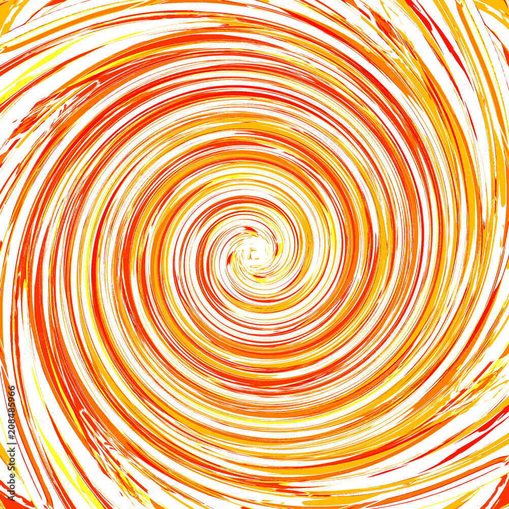Orange And White Swirl Background