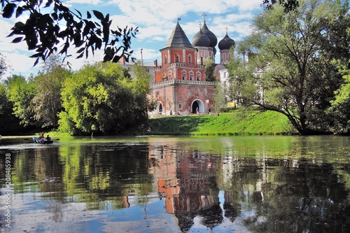 Architecture of Izmailovo manor, Moscow. Popular landmark. Color photo. photo