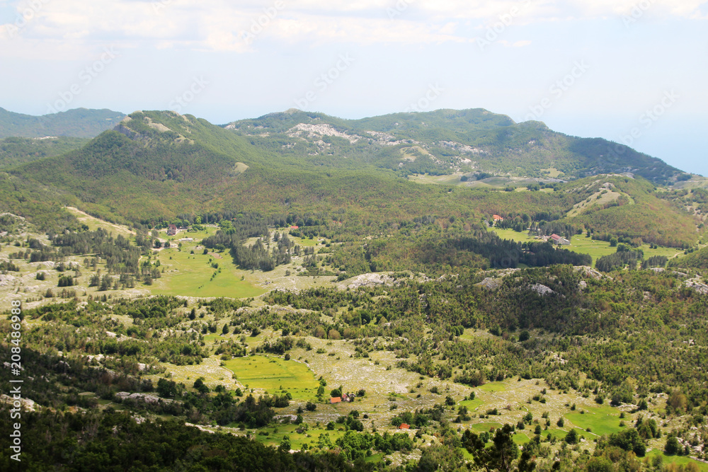 A view from Lovcen mountain, Kotor, Montenegro A view from Lovcen mountain, Kotor, Montenegro
