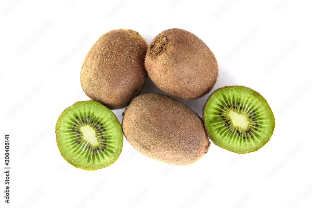 Kiwi isolated on white background.