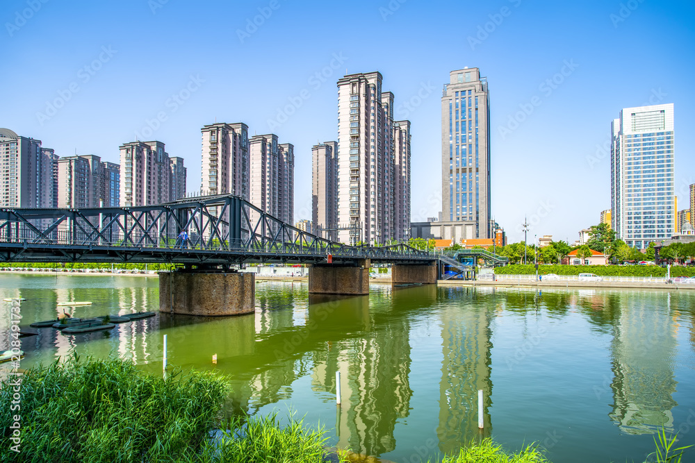 Urban architectural landscape in Tianjin