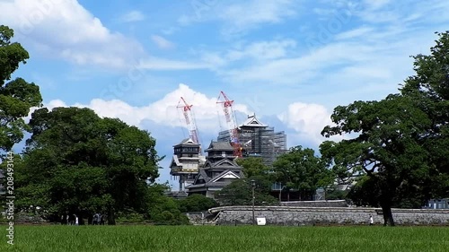 空と雲と熊本城 photo