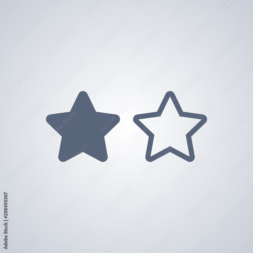 Star, Asterisk, vector best flat and line icon