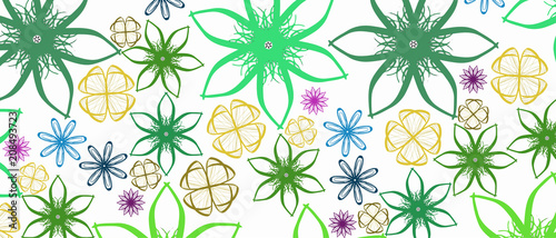 Floraler Hintergrund – ornamentierter Blumenteppich – Grußkartenhintergrund – Geburtstag - Jahrestag