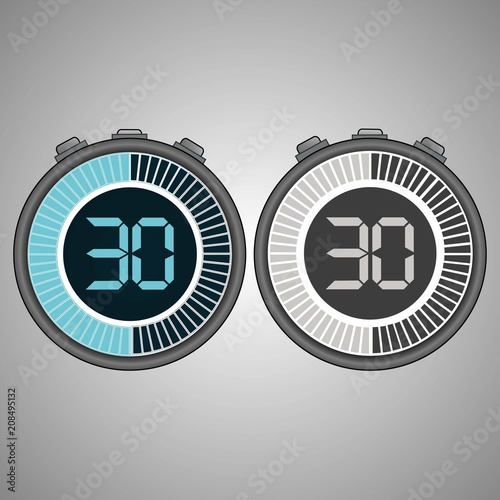 Electronic Digital Stopwatch 30 seconds