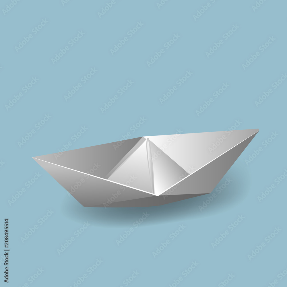 Vector illustrations with origami Vector illustrations with origami